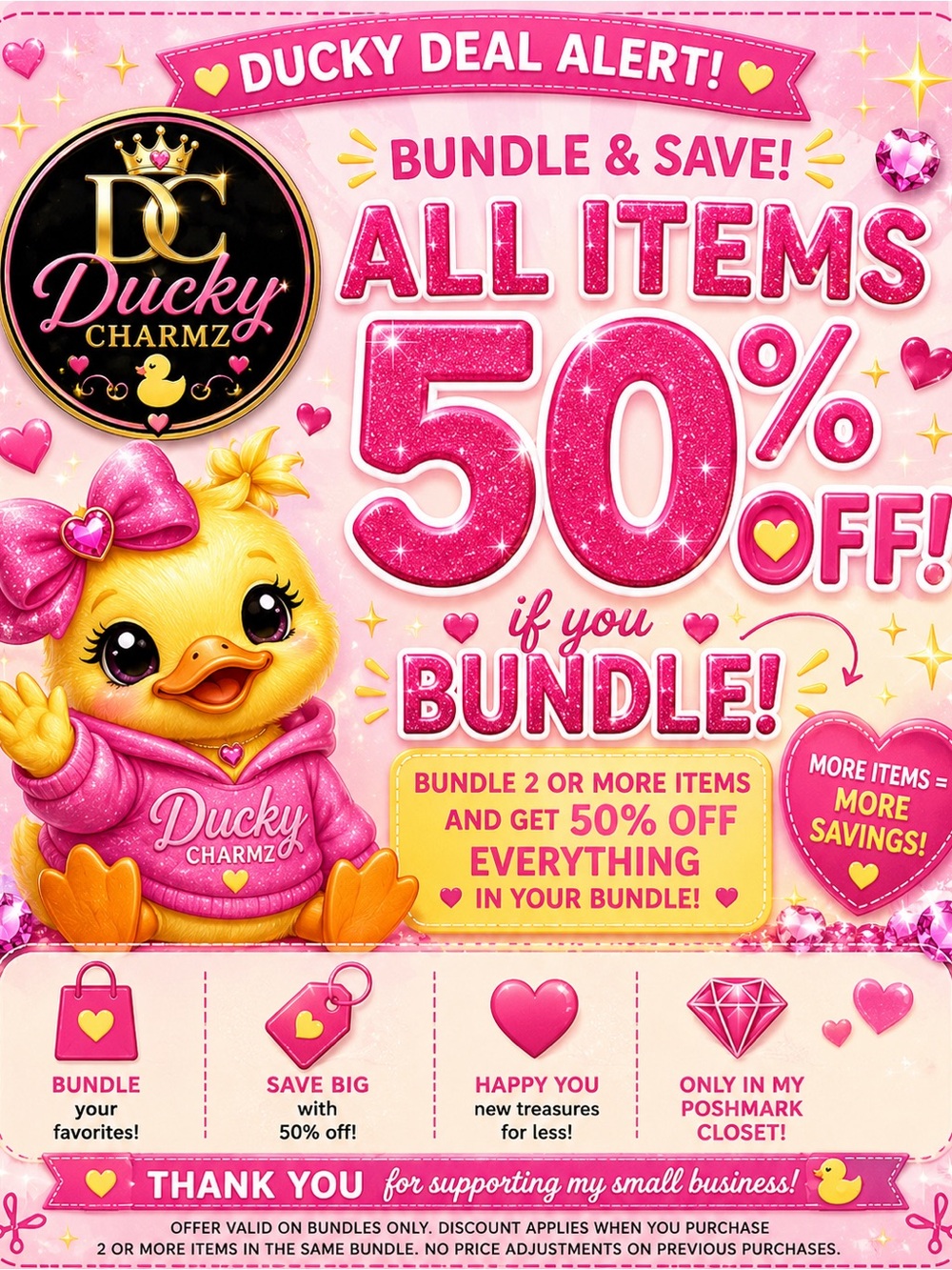 Ducky Charmz - Promotional Discount Coupon 🐥🍓✨💖